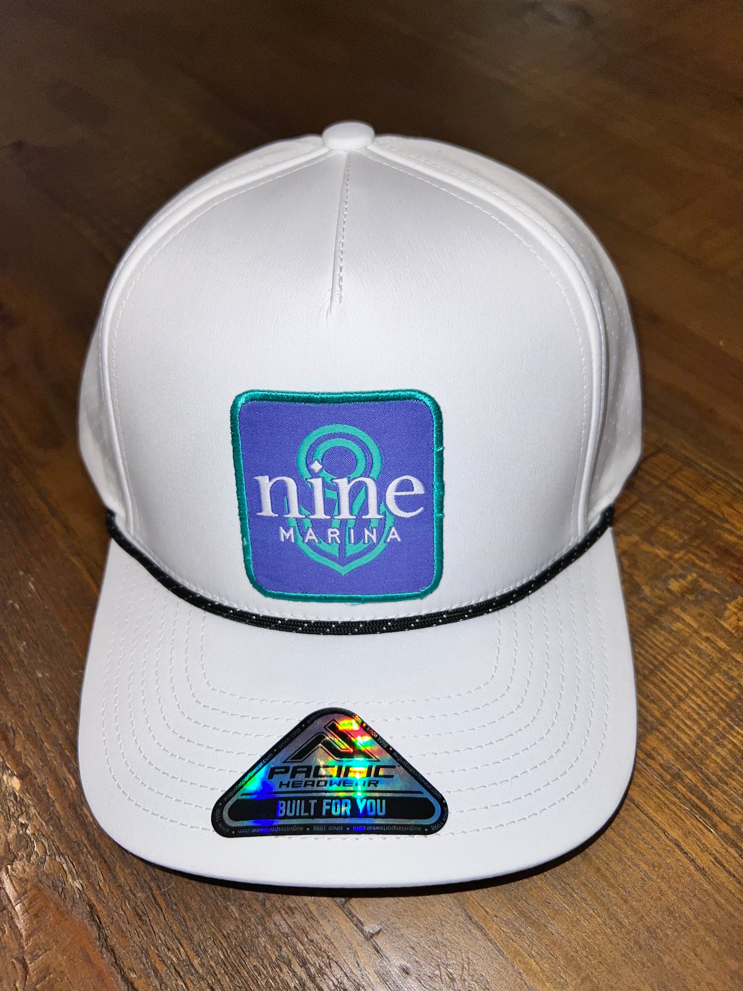 BRANDED HAT 9 PATCH BLUE/TURQ