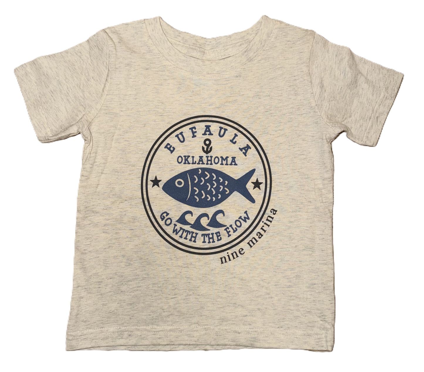 BRANDED - TODDLER GO WITH THE FLOW FISH SHIRT & RASHGUARD