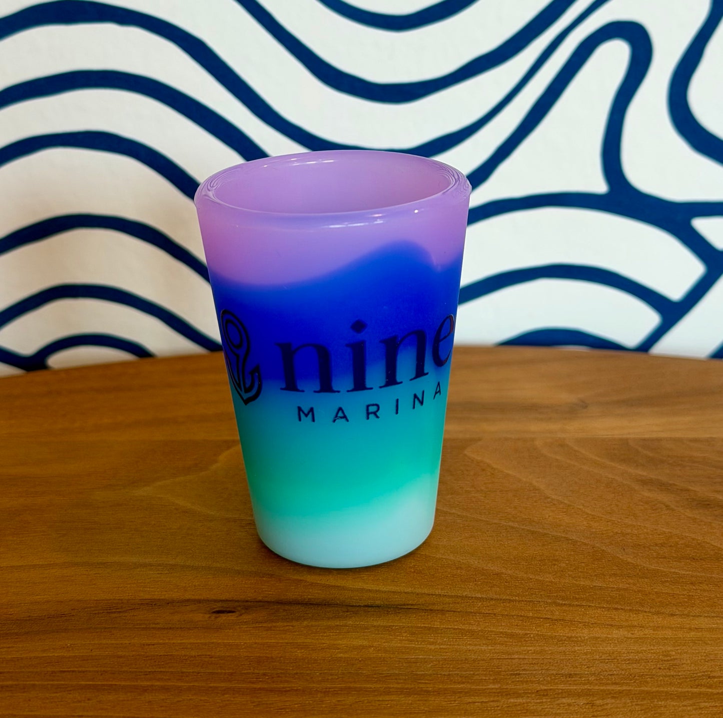 SILIPINT - SHOT GLASS W/ 9 NINE BLACK LOGO