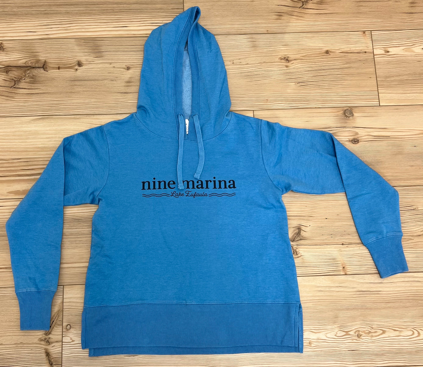 HOODIE '25 - WAVES LAKE EUFAULA NINE CREAM/TURQ/BLUE