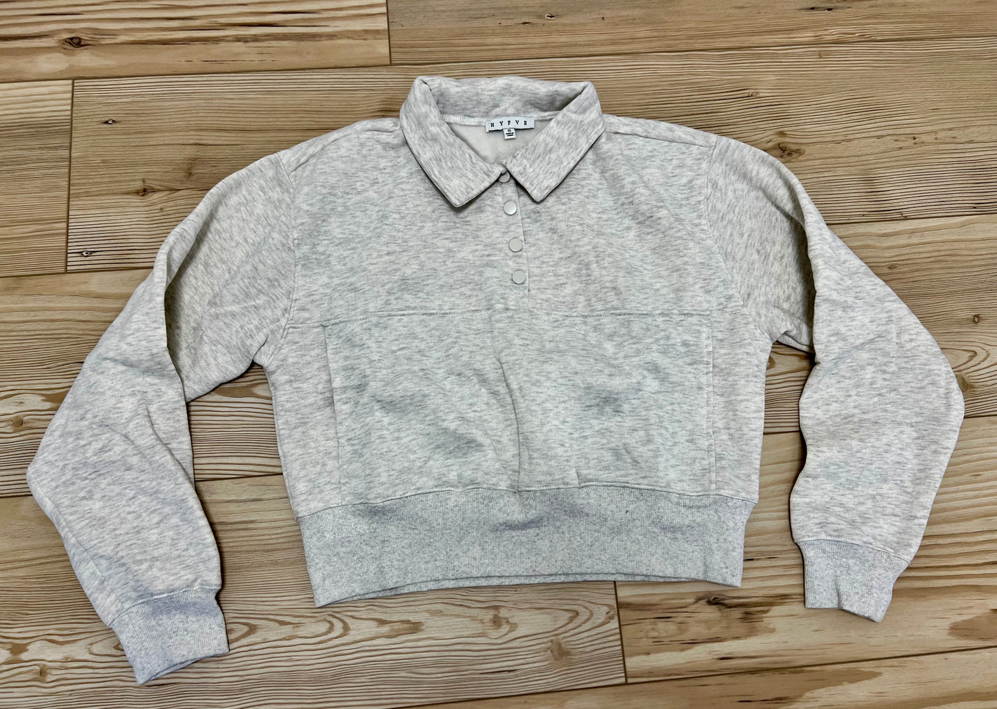 HYFVE - 1/4 BUTTON CROPPED PULLOVER