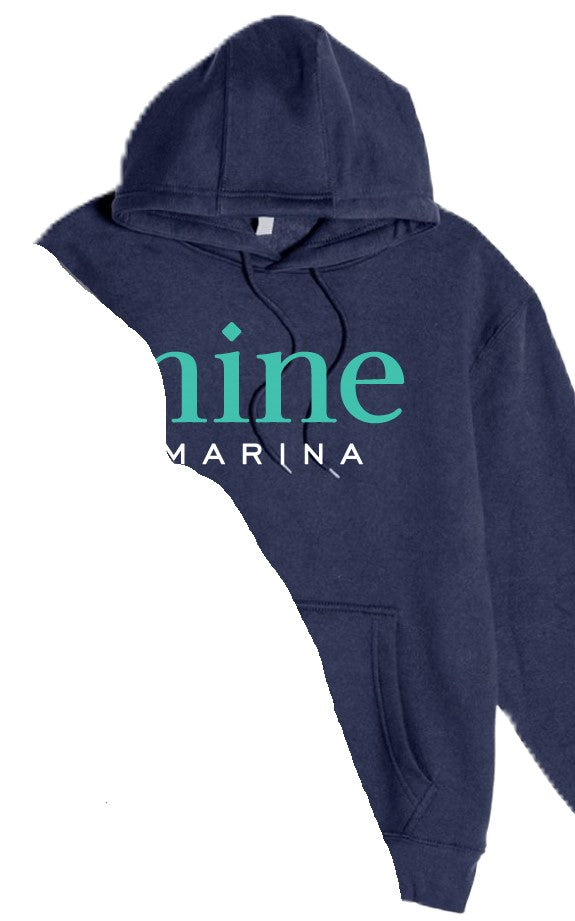 HOODIE '25 - 2 TONE NINE ON GREY & NAVY
