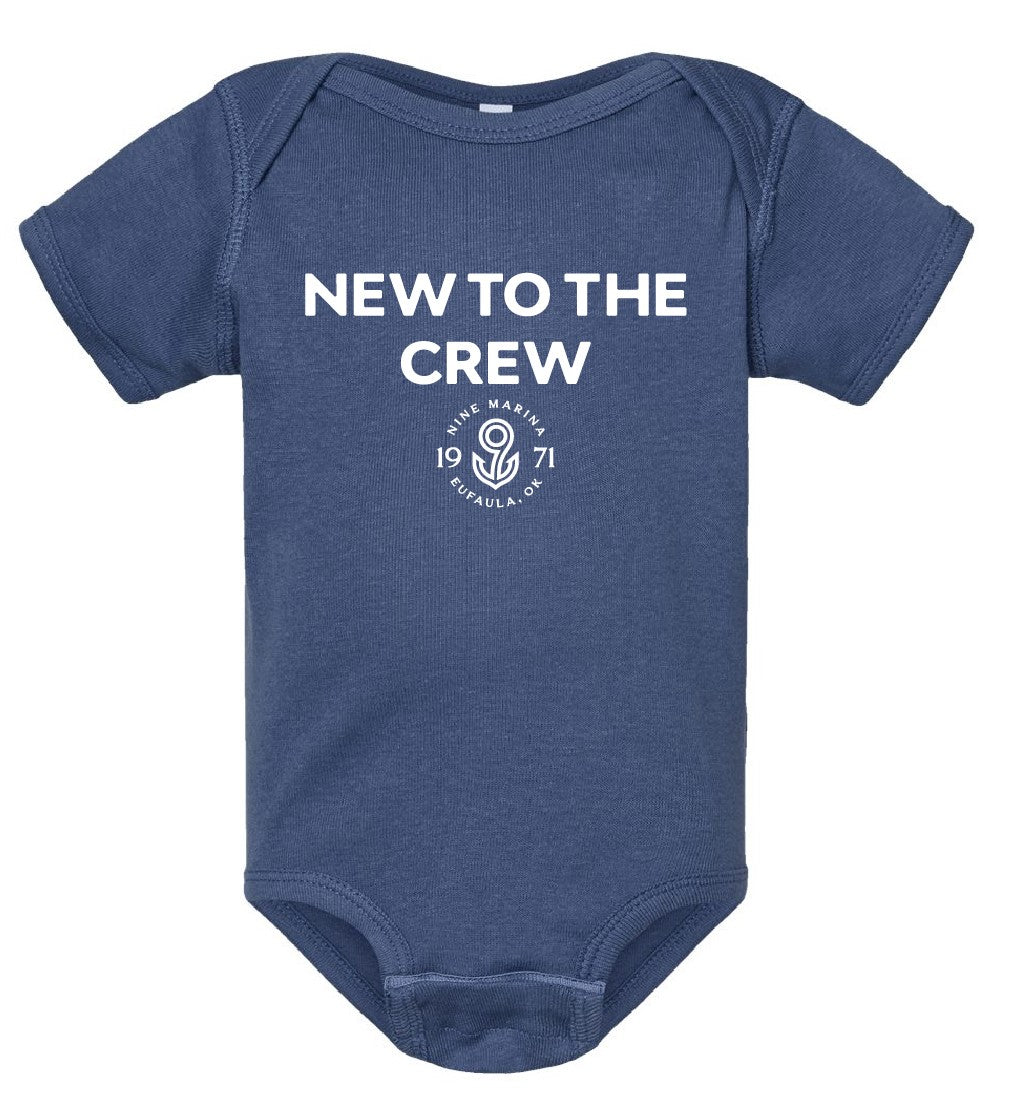 BRANDED - INFANT NEW TO THE CREW ONESIE