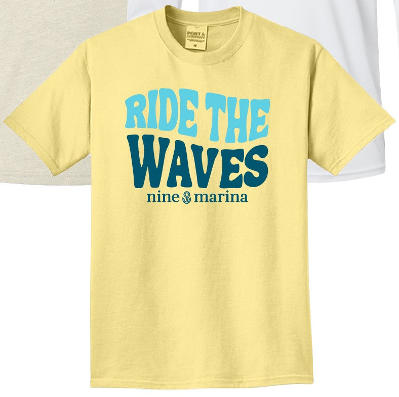 BRANDED TEE - YOUTH RIDE THE WAVES