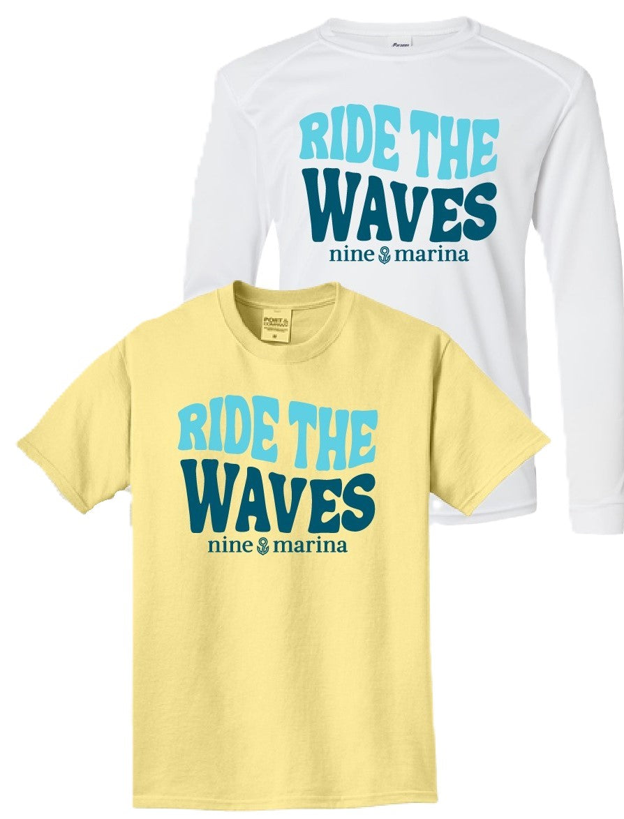 BRANDED TEE - YOUTH RIDE THE WAVES
