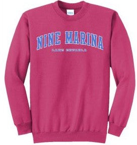 SWEATSHIRT - MINT & SANGRIA W/ BLUE NINE