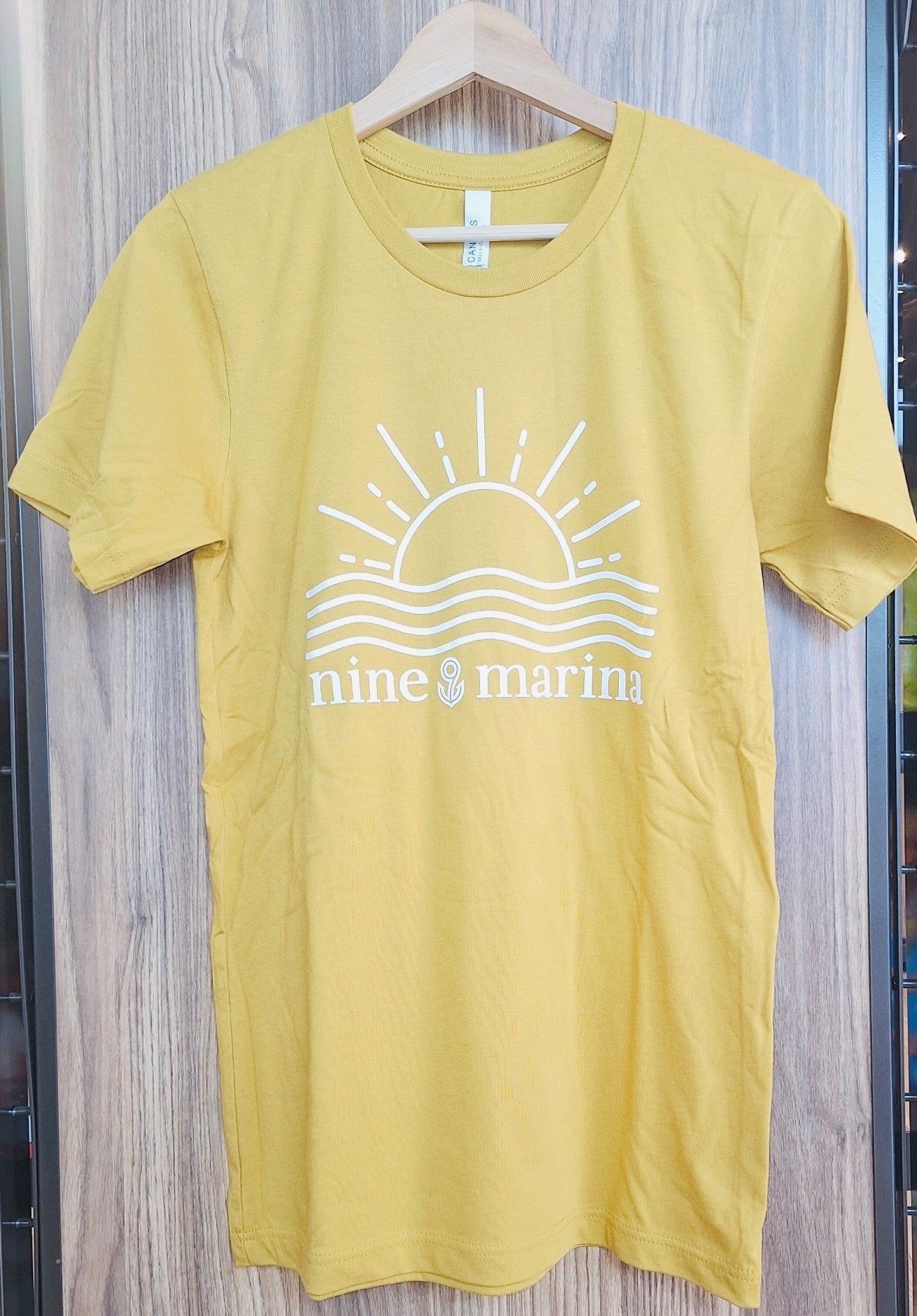 BRANDED TEE - MUSTARD W/ WHITE SUNRISE