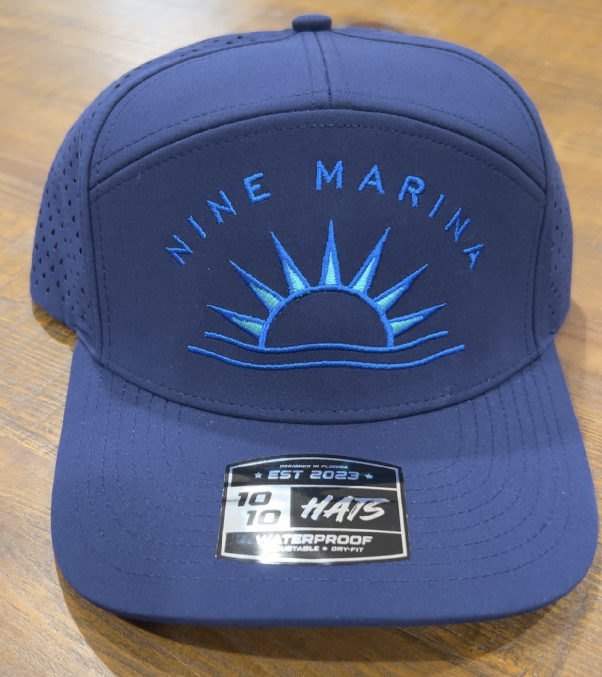 BRANDED 1010 - NINE W/ SUNSET WAVES EMBROIDERED