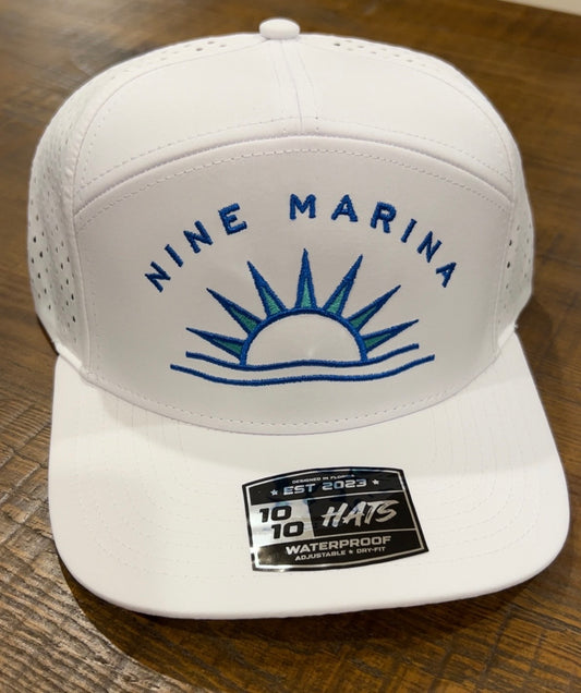 BRANDED 1010 - NINE W/ SUNSET WAVES EMBROIDERED