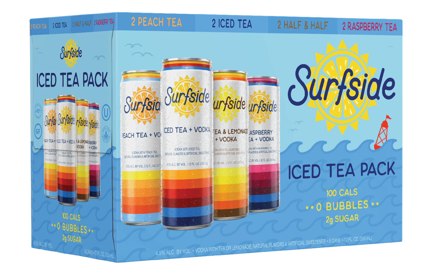 SURFSIDE - VODKA TEA STARTER 8 PACK