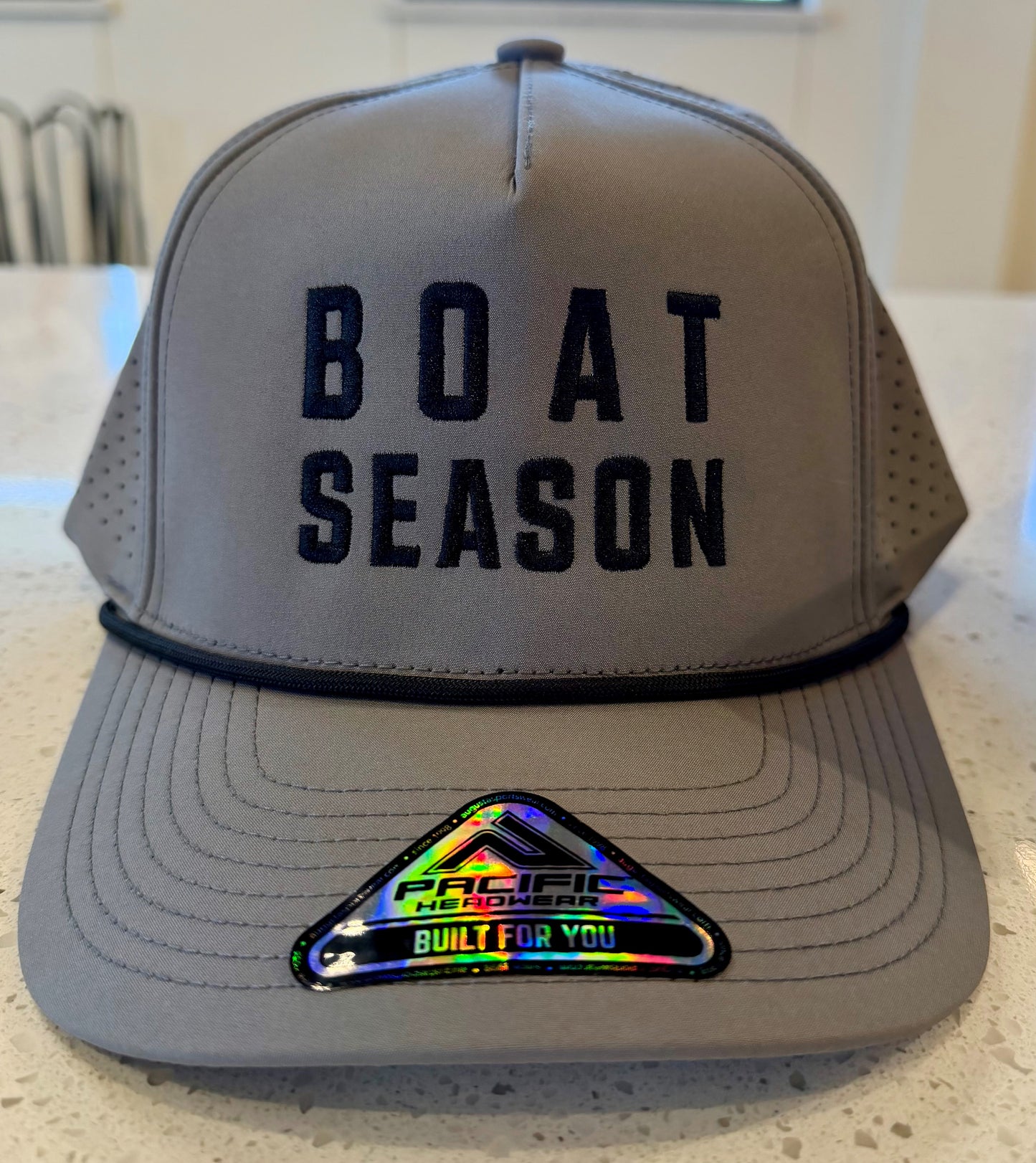 BRANDED - BOAT SEASON GREY/BLACK ROPE HAT