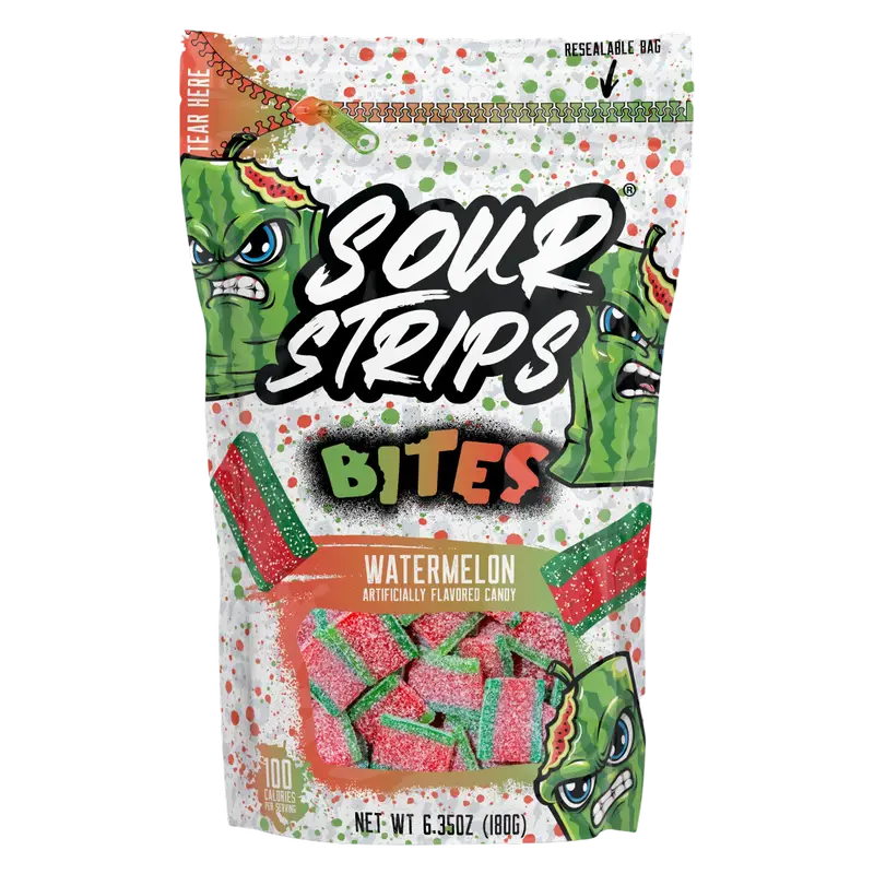 SOUR STRIPS - BITES WATERMELON