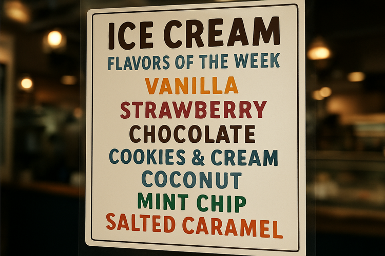 This Week’s Flavors