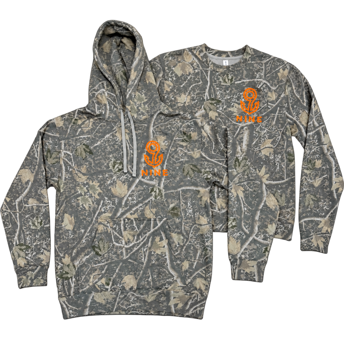 BACKWOODS 9 CAMO SWEATSHIRT & HOODIE