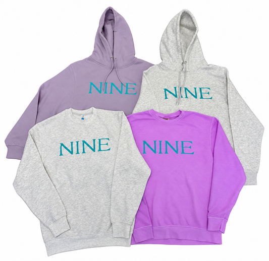WINTER '26 - CLASSIC TURQ NINE SWEATSHIRT & HOODIE