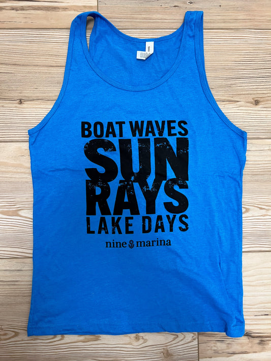 NEON '24 - LAKE DAYS BLUE TANK TOP