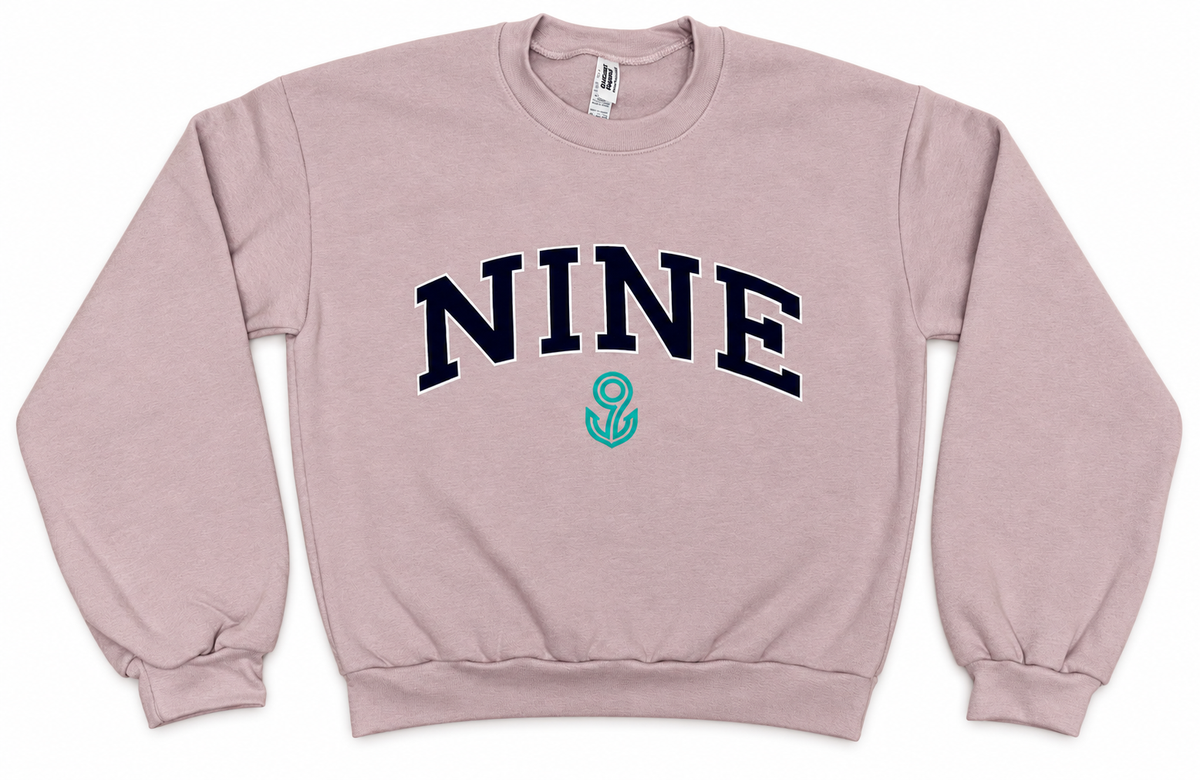 WINTER '26 - BLOCK NINE 9 CROPPED SWEATSHIRT