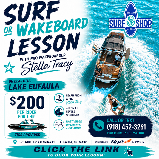 SURF/WAKE LESSON - TIGE PROVIDED