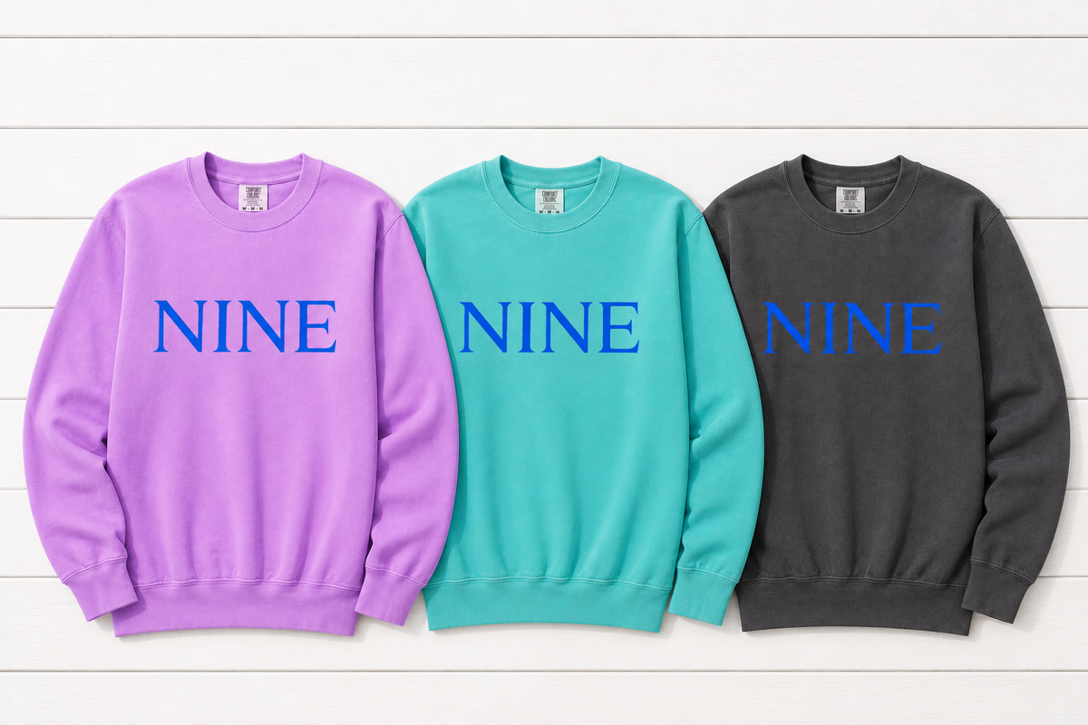 WINTER '26 - CLASSIC COBALT NINE CREWNECK