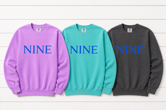 WINTER '26 - CLASSIC COBALT NINE CREWNECK