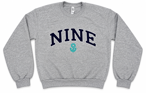 WINTER '26 - BLOCK NINE 9 CROPPED SWEATSHIRT