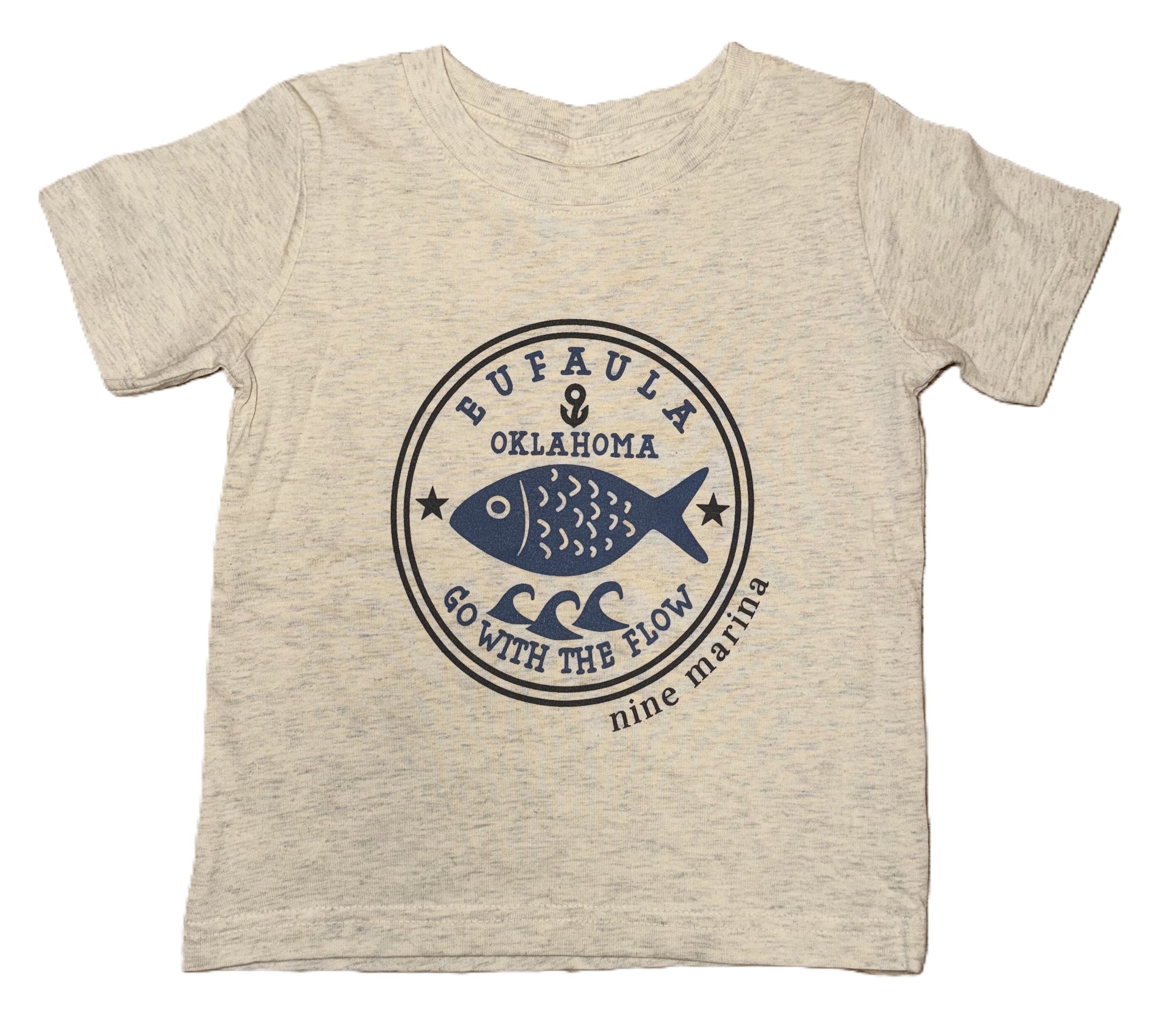 BRANDED - TODDLER GO WITH THE FLOW FISH SHIRT & RASHGUARD