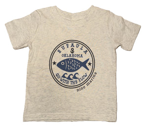 BRANDED - TODDLER GO WITH THE FLOW FISH SHIRT & RASHGUARD