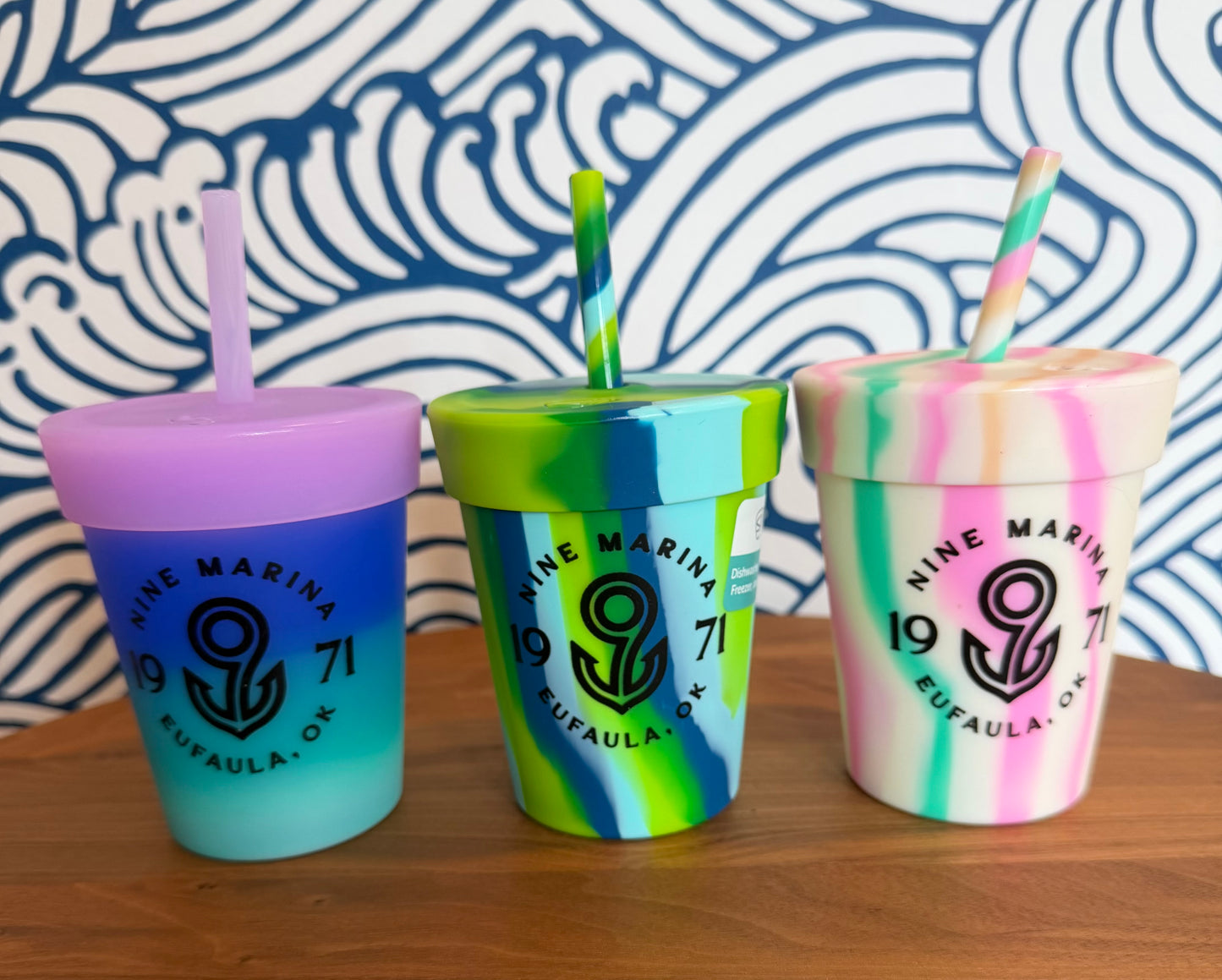 SILIPINT - KIDS 8oz TUMBLER BLK 9 BADGE LOGO