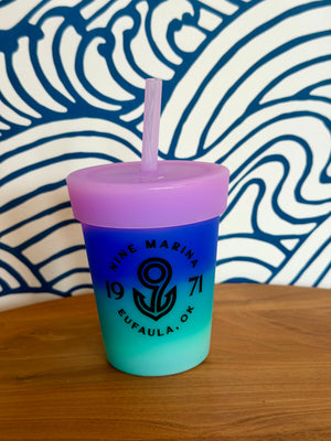 SILIPINT - KIDS 8oz TUMBLER BLK 9 BADGE LOGO