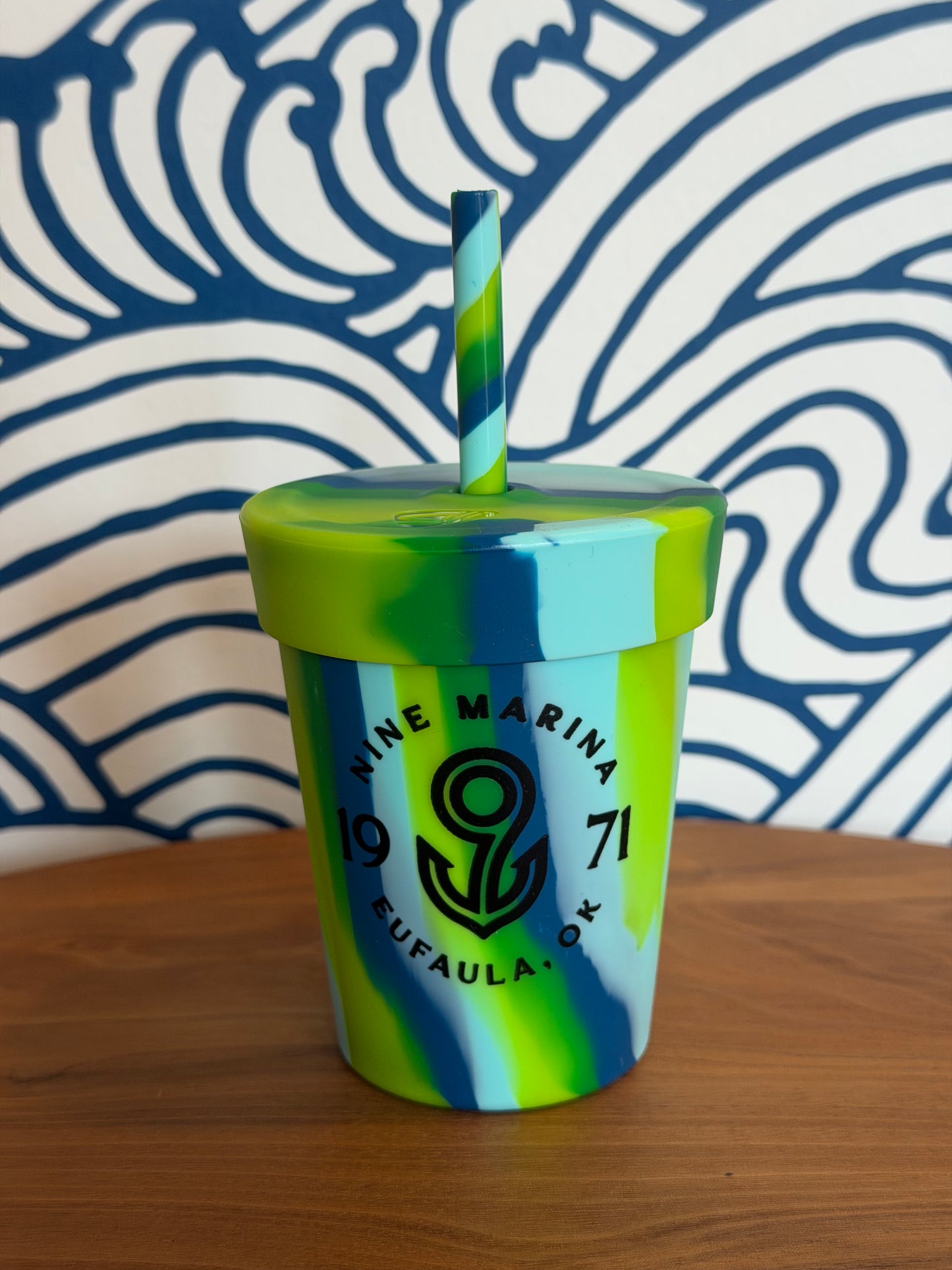 SILIPINT - KIDS 8oz TUMBLER BLK 9 BADGE LOGO