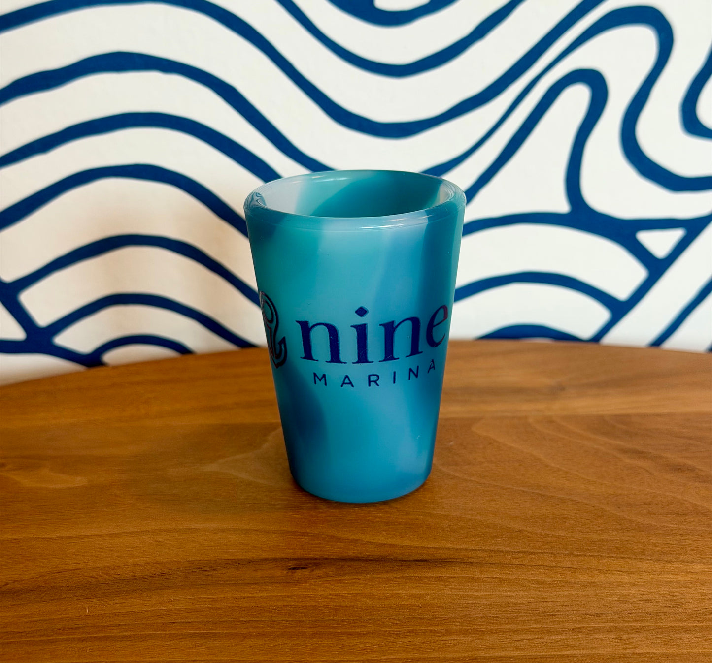 SILIPINT - SHOT GLASS W/ 9 NINE BLACK LOGO