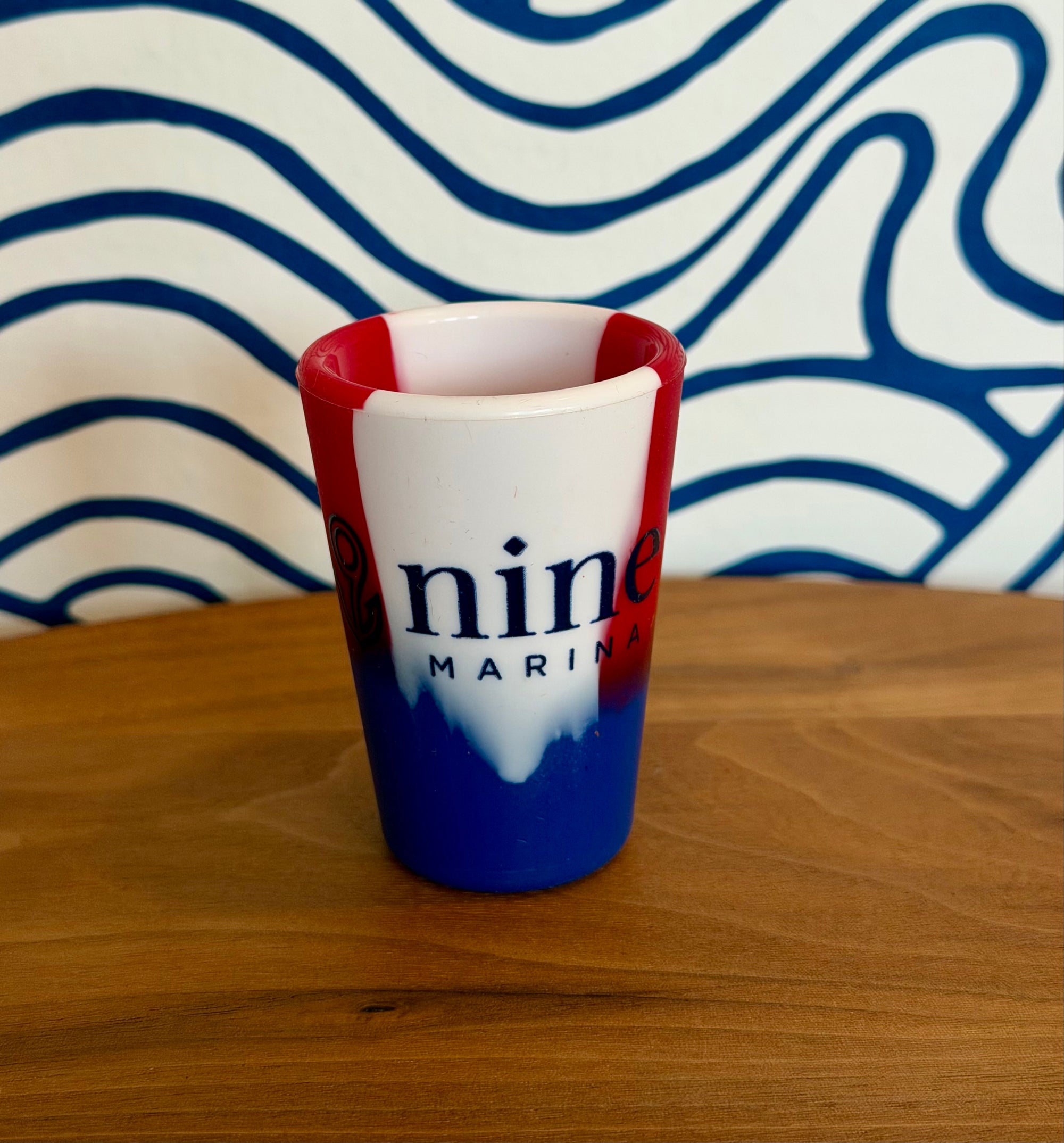 SILIPINT - SHOT GLASS W/ 9 NINE BLACK LOGO