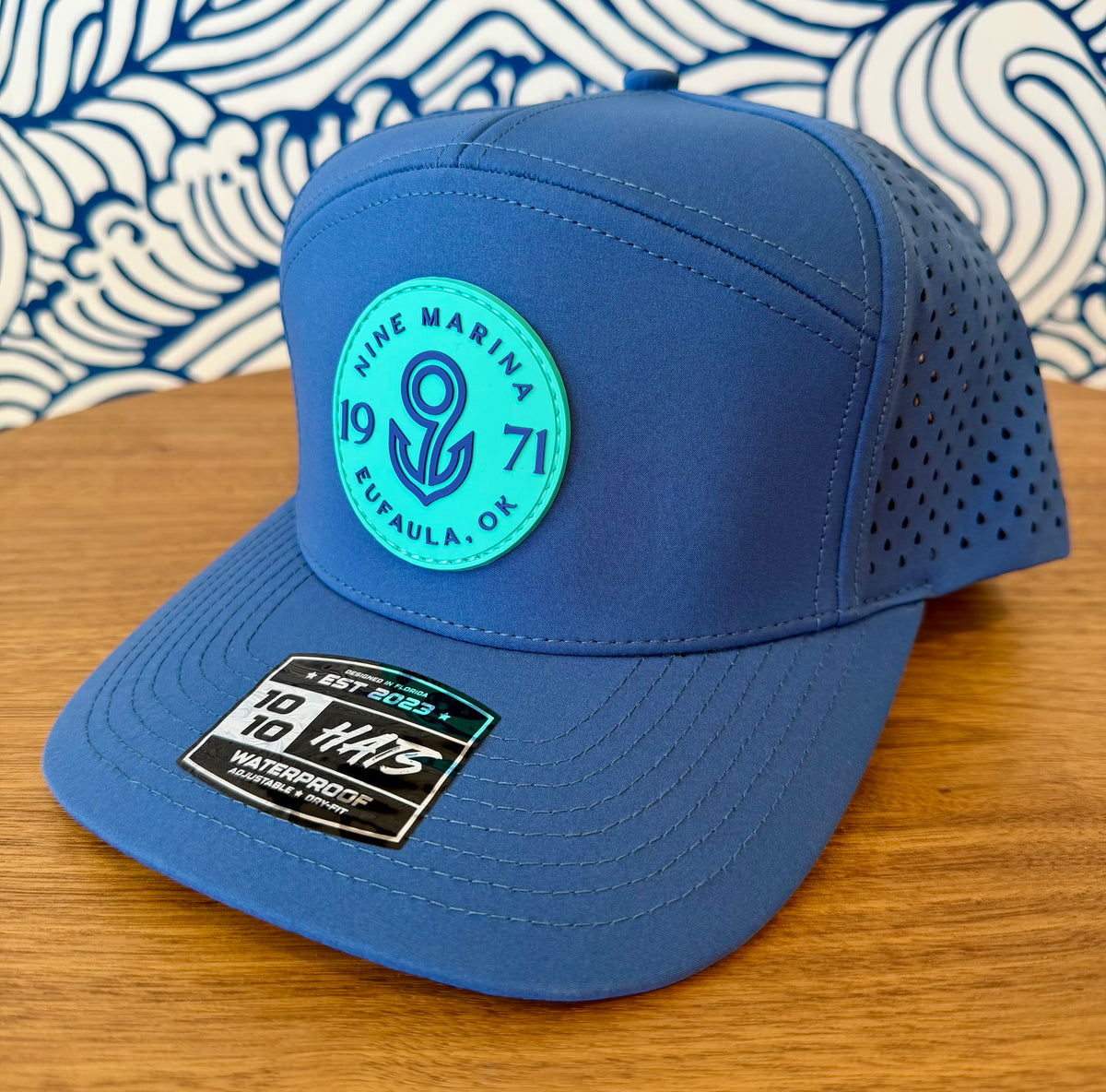 1010/26 - PVC TURQ 9 BADGE 7 PANEL