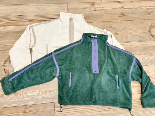 HYFVE - 2 TONE 1/4 ZIP PULLOVER