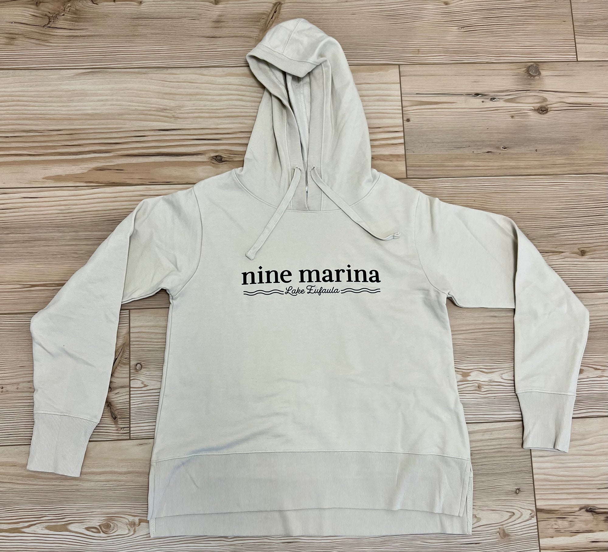 HOODIE '25 - WAVES LAKE EUFAULA NINE CREAM/TURQ/BLUE