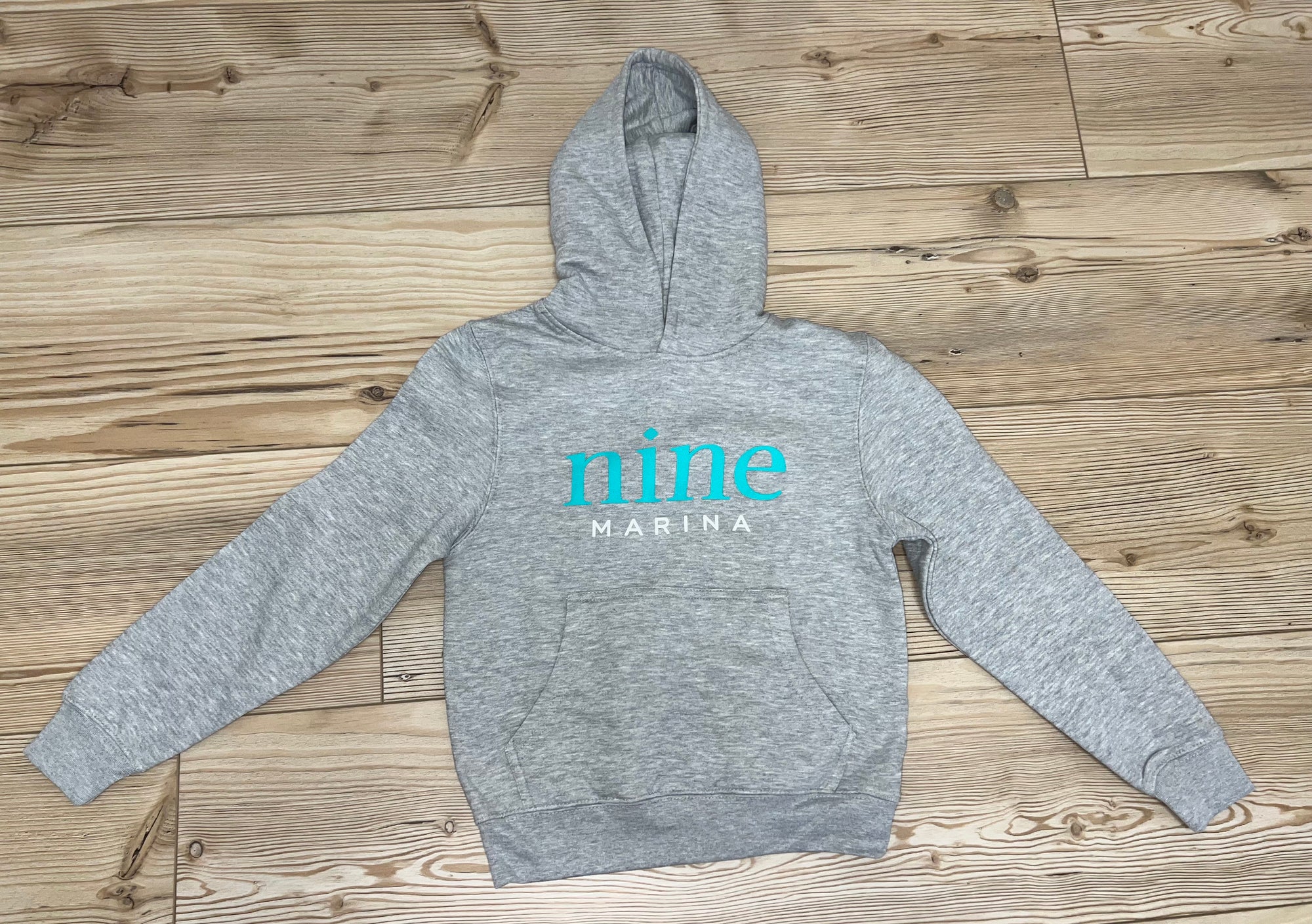 YOUTH WINTER '25 - GREY HOODIE 2 TONE STACKED NINE