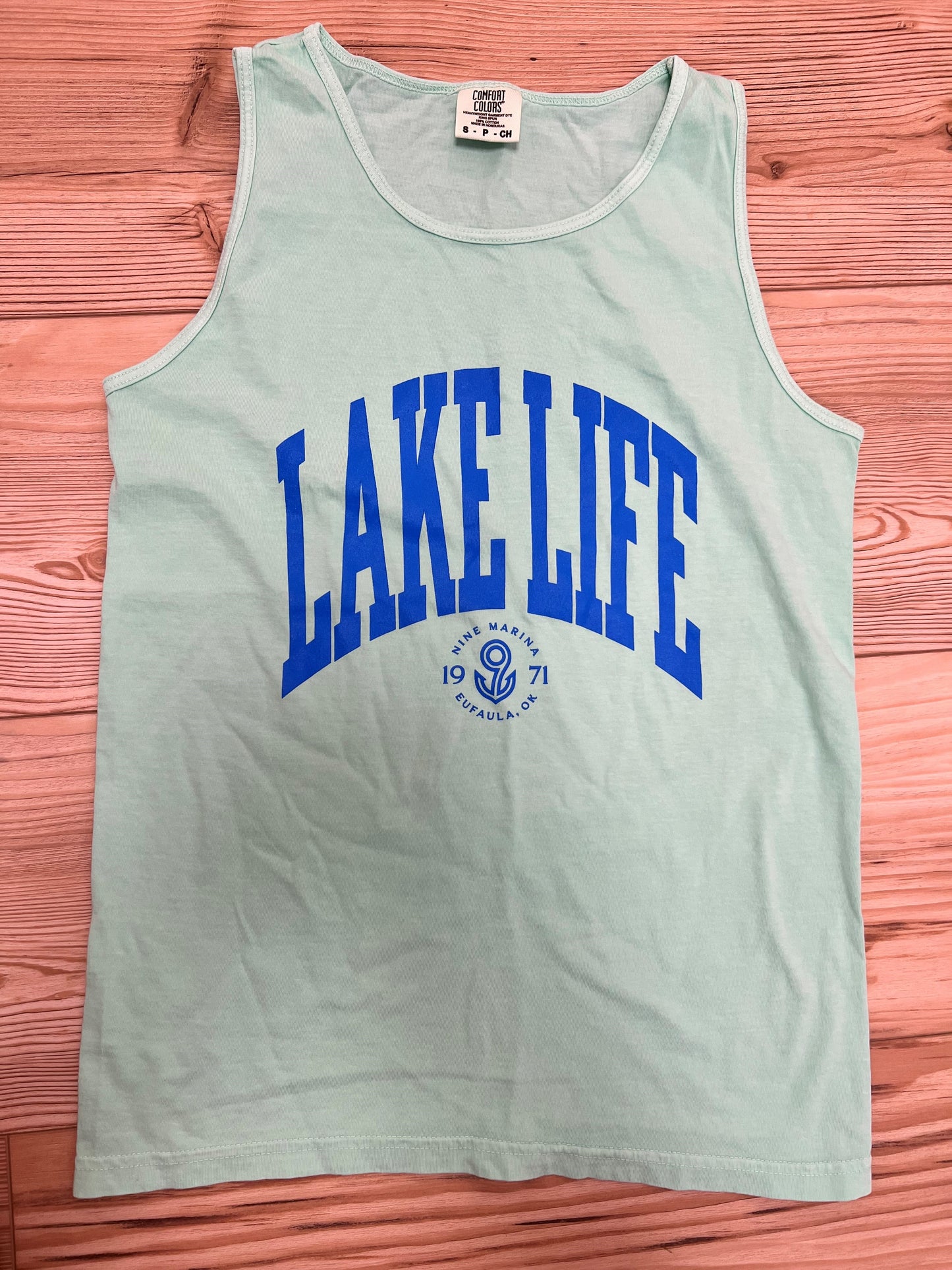 NEON '24 - LAKE LIFE REEF GREEN TANK TOP