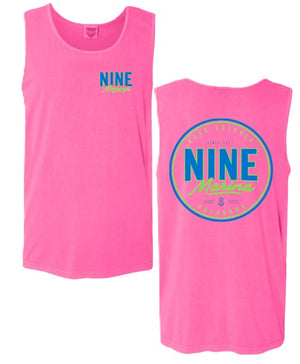 BRANDED - NEON NINE SEAL TANKS PINK & ORANGE
