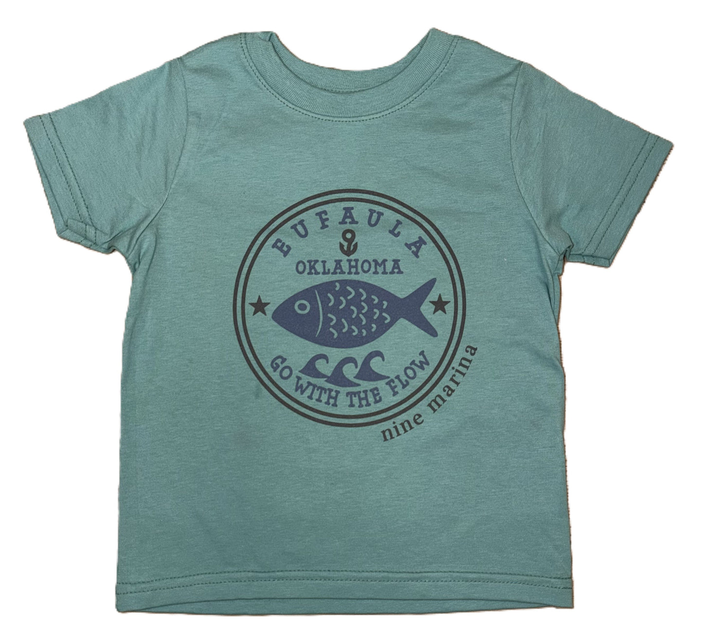 BRANDED - TODDLER GO WITH THE FLOW FISH SHIRT & RASHGUARD