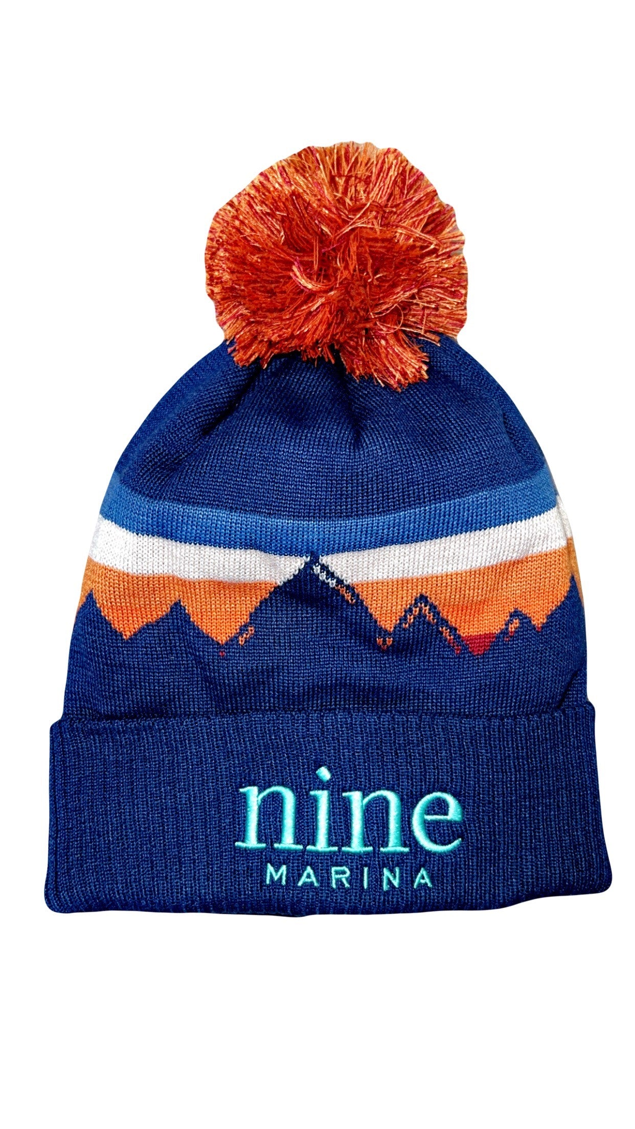 BEANIE '25 - MOUNTAIN ORANGE W/ TURQ NINE