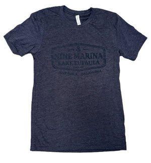 BRANDED - 1971 LABEL T-SHIRT TURQ/CHOC/NAVY/DUSTY BLUE