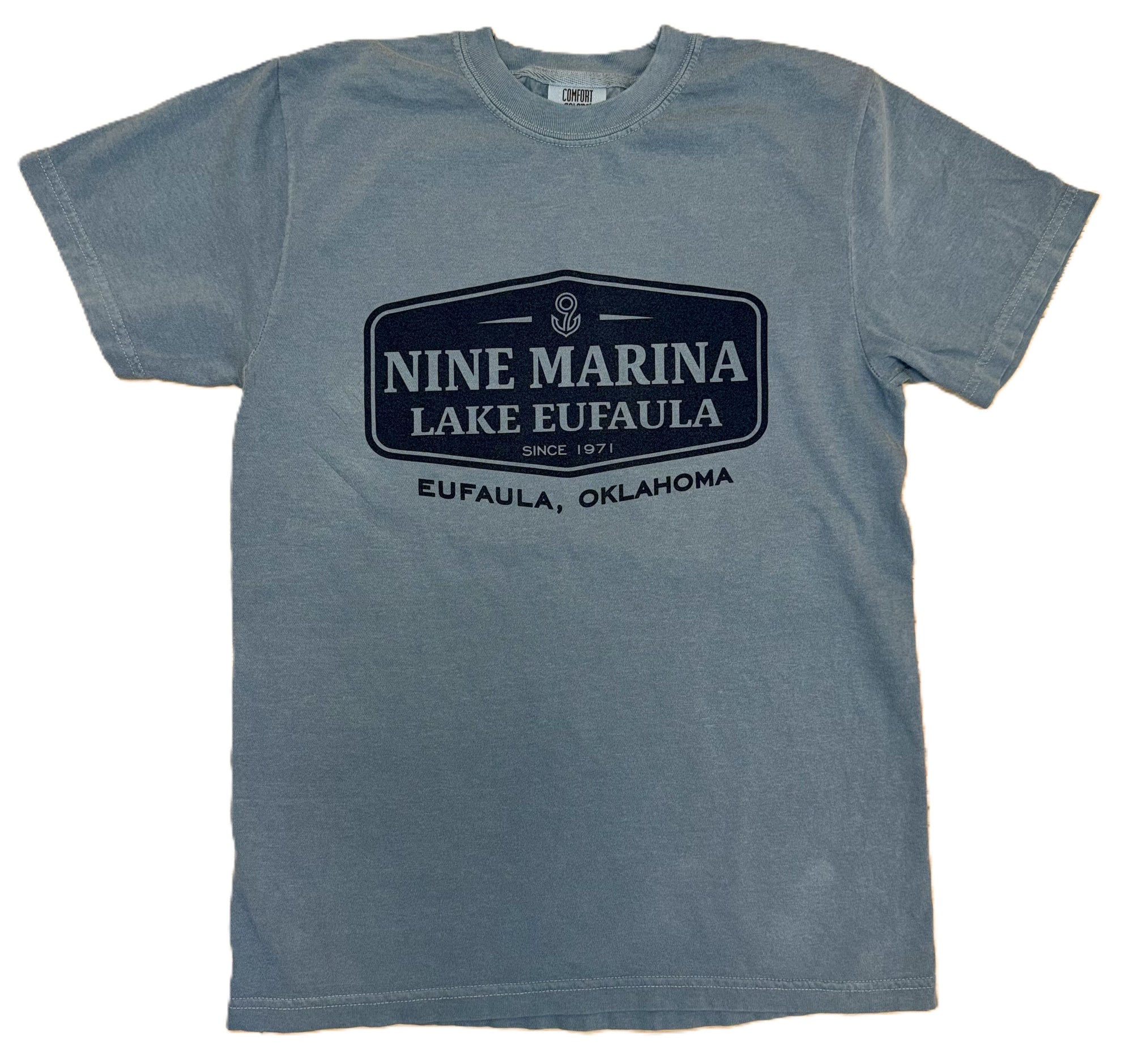 BRANDED - 1971 FILL LABEL T-SHIRT ICE BLUE & IVORY