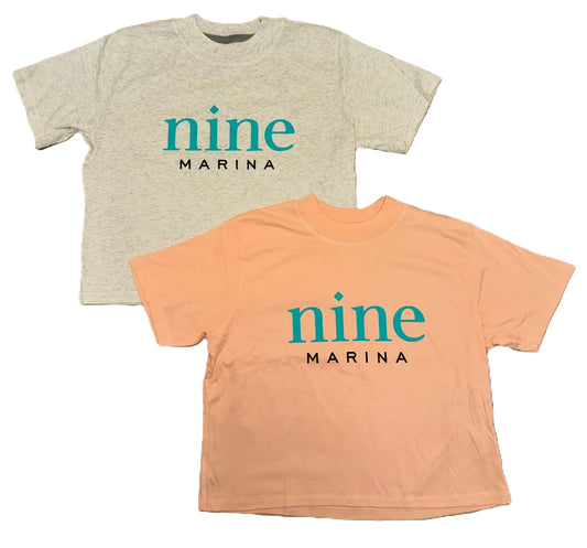 BRANDED - NINE MARINA STACKED CROP OAT/PEACHY