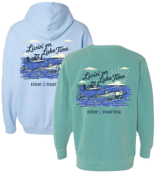 HOODIE & SWEATSHIRT '25 - FISHING SCENE LAKE TIME