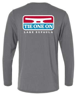 BRANDED TEE - TIE ONE ON GREY SUN SHIRT LONGSLEEVE