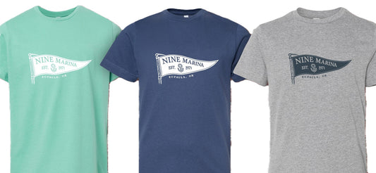 BRANDED - YOUTH NINE MARINA FLAG T-SHIRT