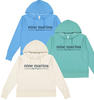 HOODIE '25 - WAVES LAKE EUFAULA NINE CREAM/TURQ/BLUE