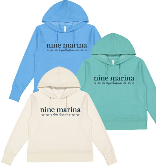 HOODIE '25 - WAVES LAKE EUFAULA NINE CREAM/TURQ/BLUE