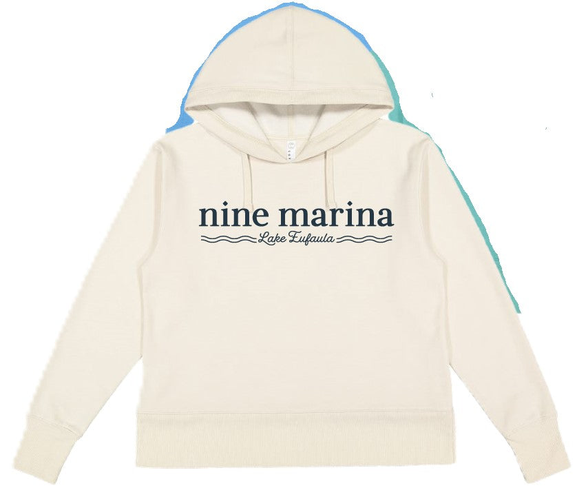HOODIE '25 - WAVES LAKE EUFAULA NINE CREAM/TURQ/BLUE