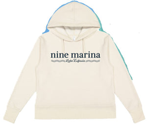 HOODIE '25 - WAVES LAKE EUFAULA NINE CREAM/TURQ/BLUE